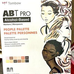 People palette 12 Tombow dual ended alcohol markers new in package
